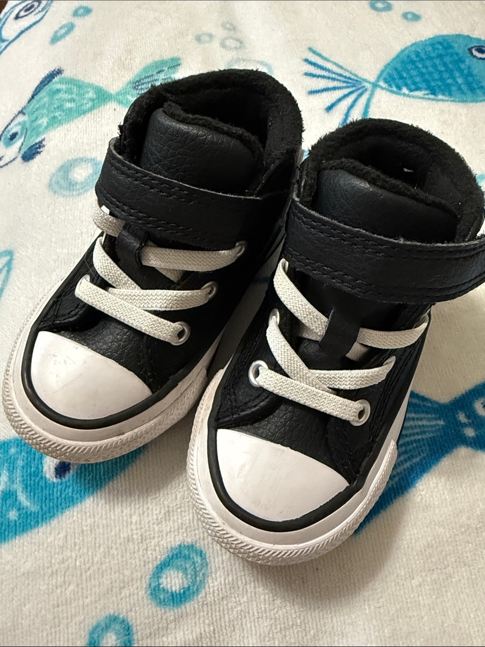 Converse Black and White Kids High-Top Sneakers